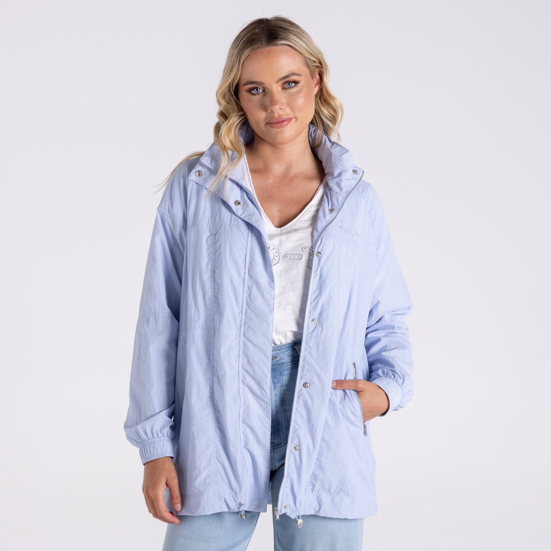 Spray Jacket by Two-T's - Ice Blue