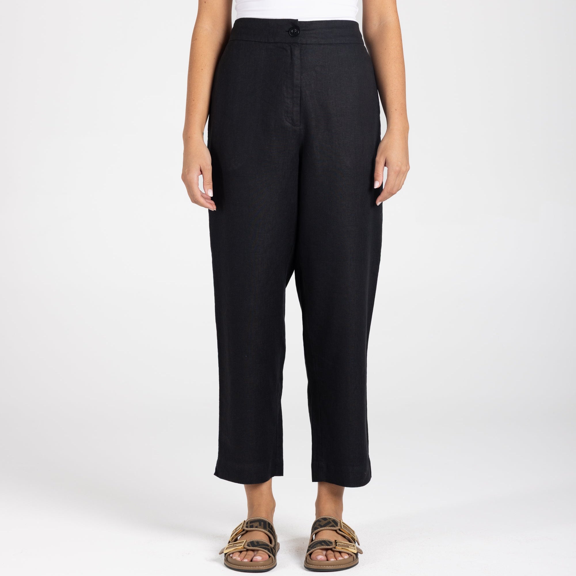 Linen 7/8 Pant by Two-T's