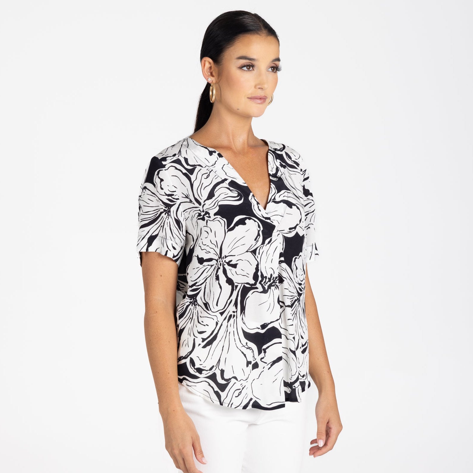 Hibiscus top by Two T-s