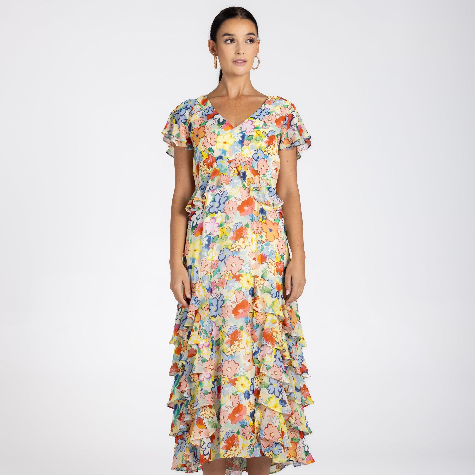 Christine print midi dress by Two-t's