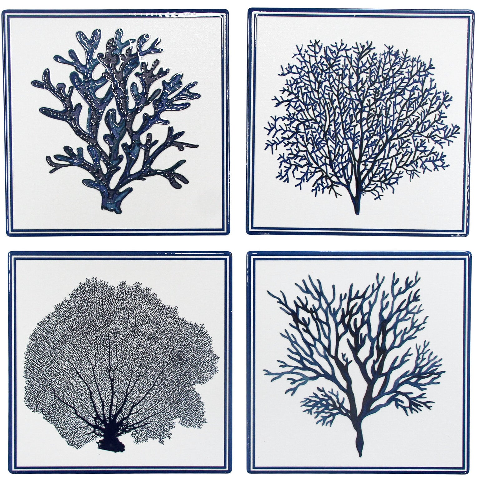 Coasters s/4 by LaVida Trading - Classic Coral