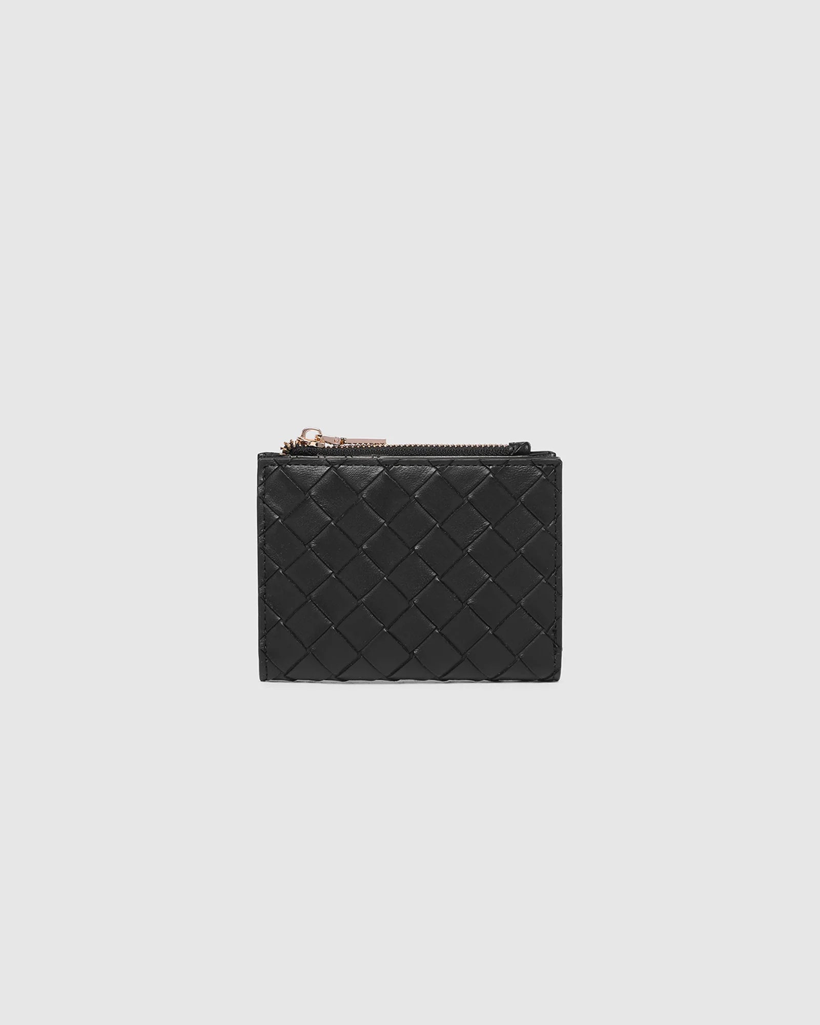 Lily Woven Wallet by Louenhide - Black