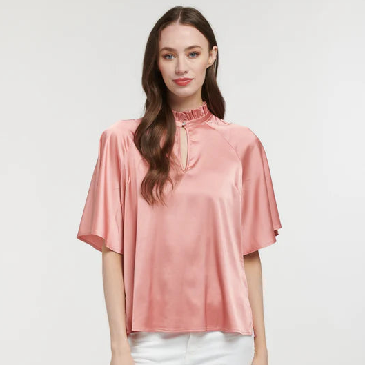 Angelica Satin Top - Sienna -By 365 Days