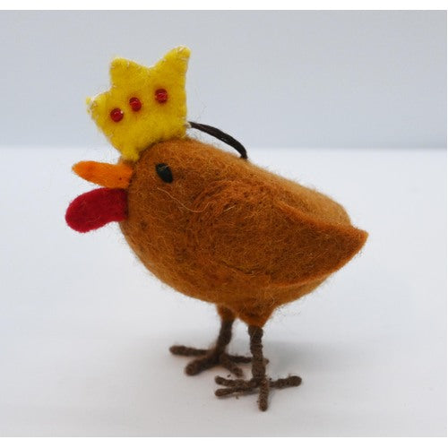 Brown Chook(We 3 Kings) Christmas ornament by red Tractor Designs