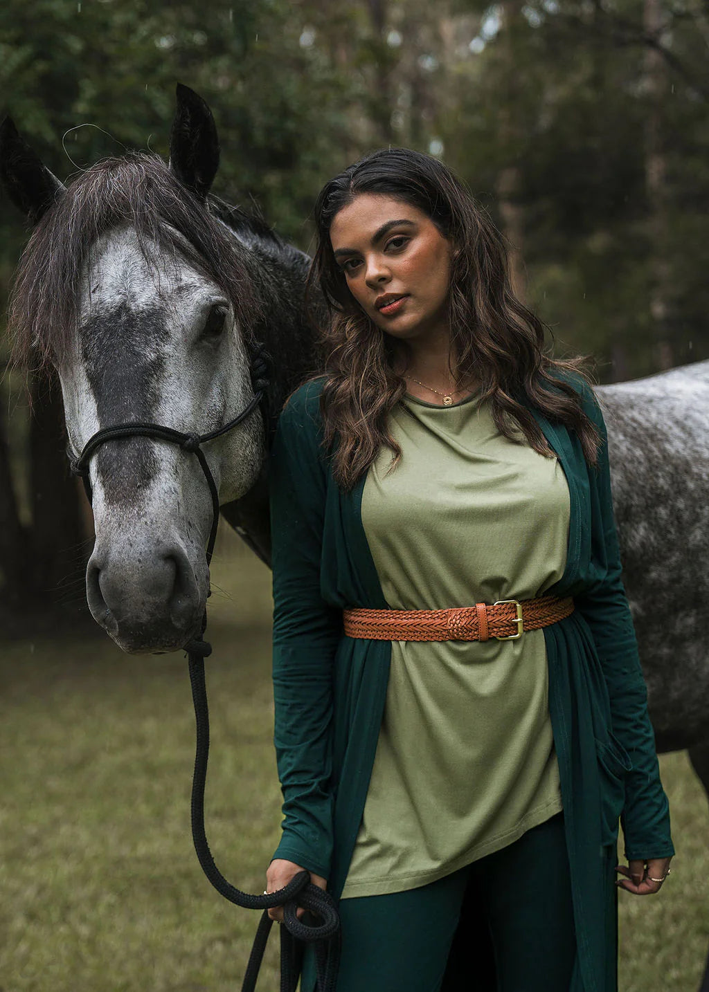 Susie Bamboo Top by Lou Lou Australia - Olive