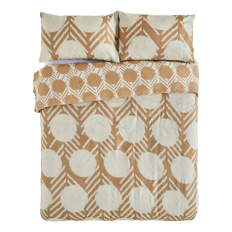 Decker Quilt Cover Set in Toffee - King