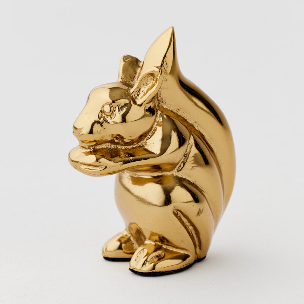 Nuts About You Figurine - Brass