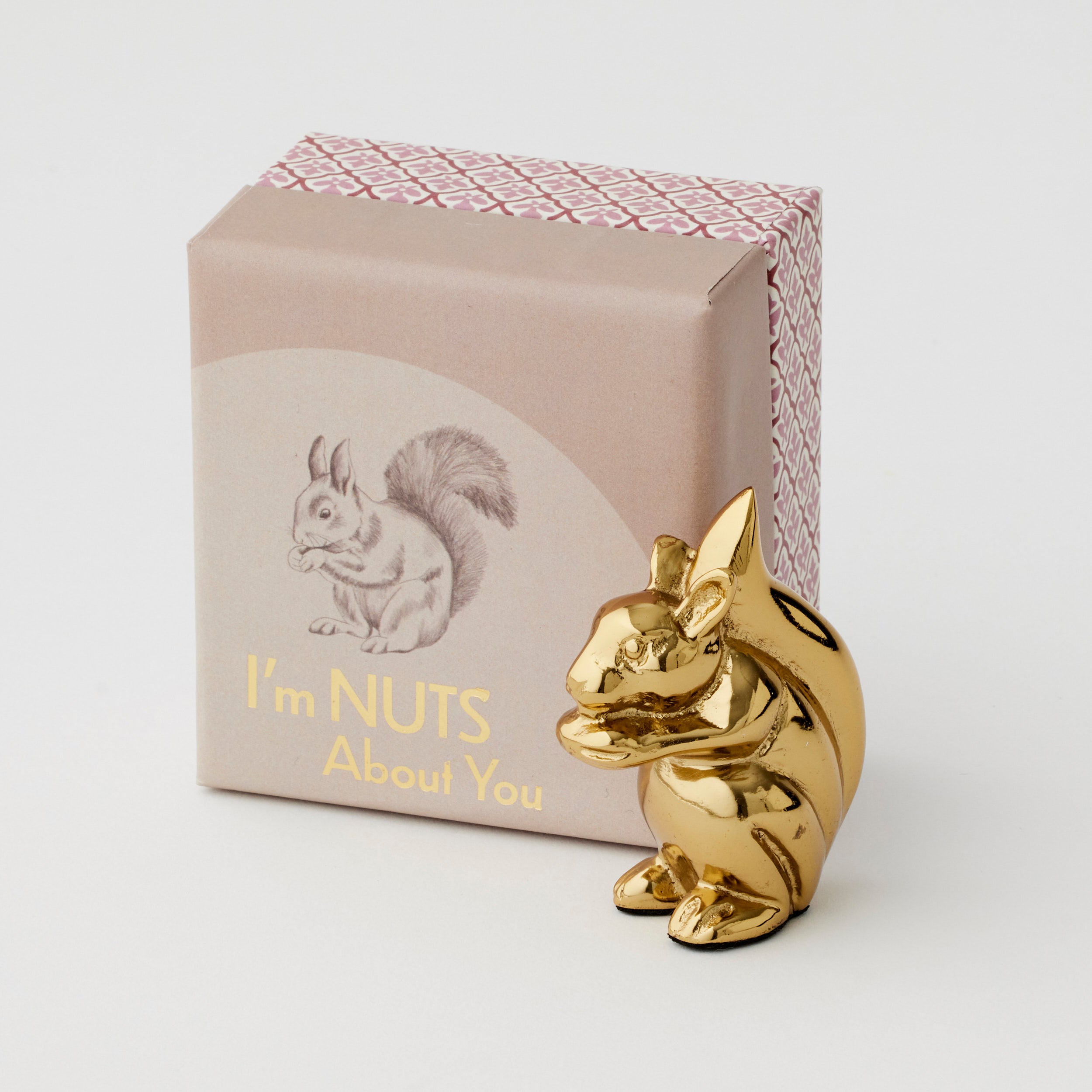 Nuts About You Figurine - Brass