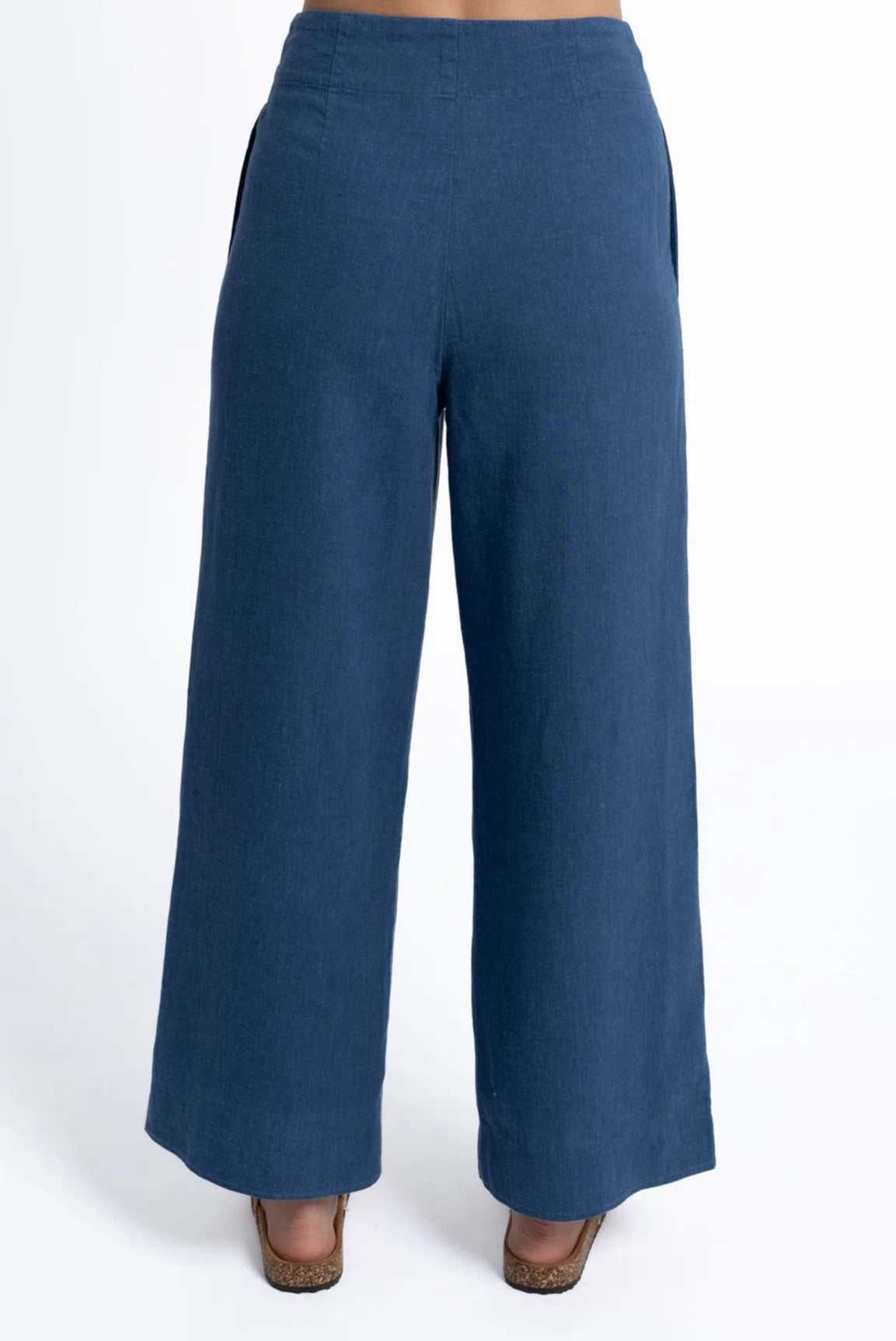 Fleetwood Linen Pants by Humidity Lifestyle - Ocean Blue