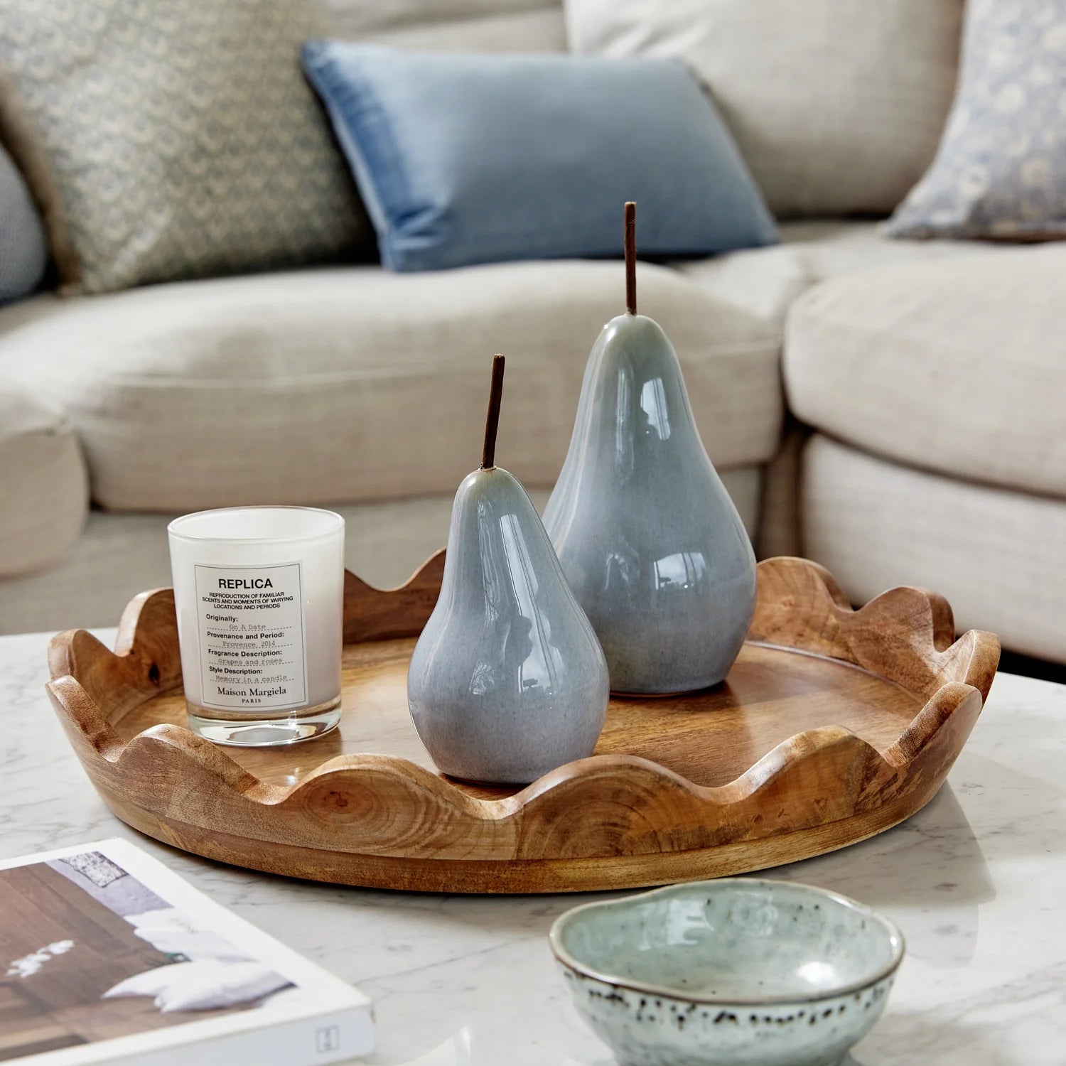 Bosc Pear Blue by Madras Link - Small