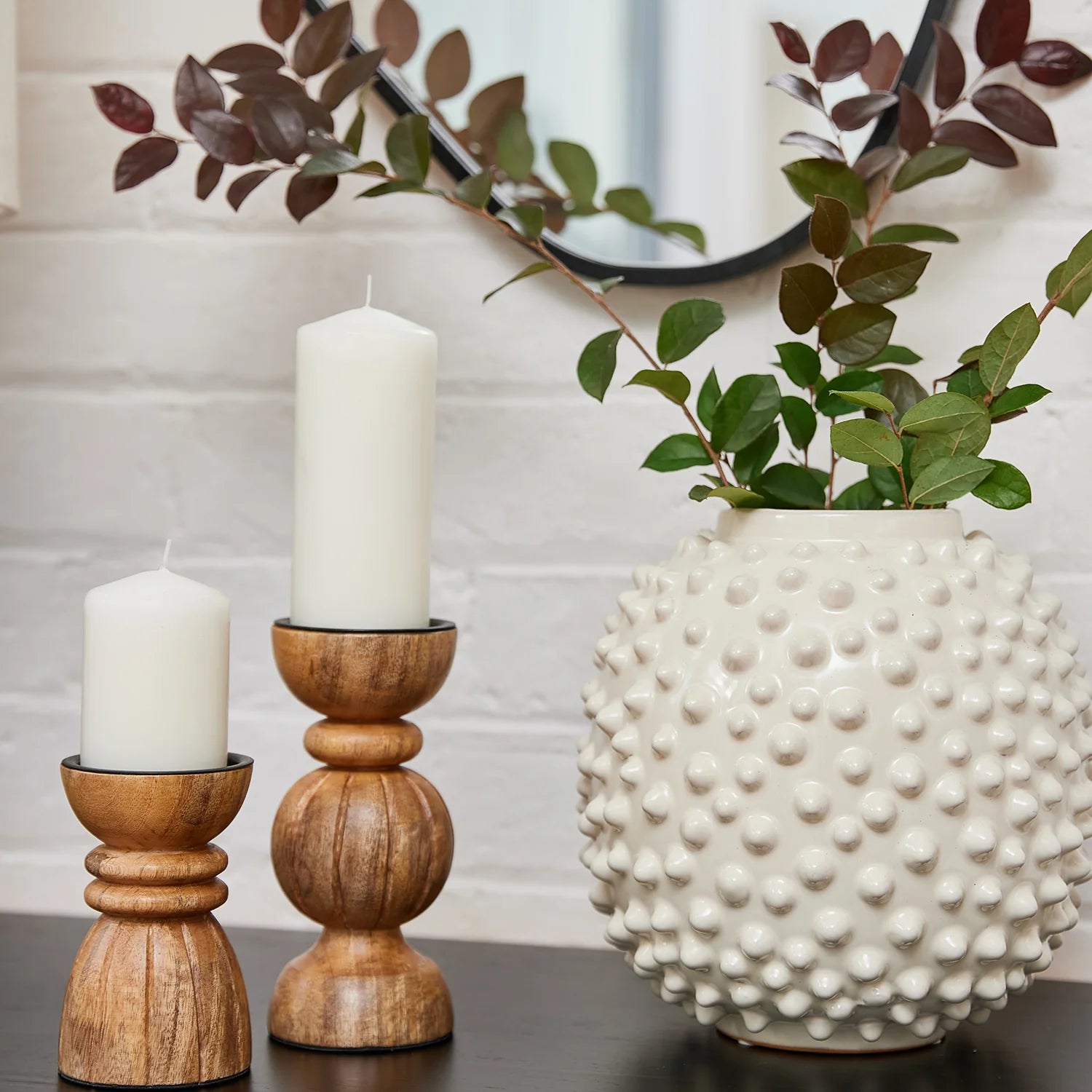 Pearl Off White Vase by Madras Link - Medium