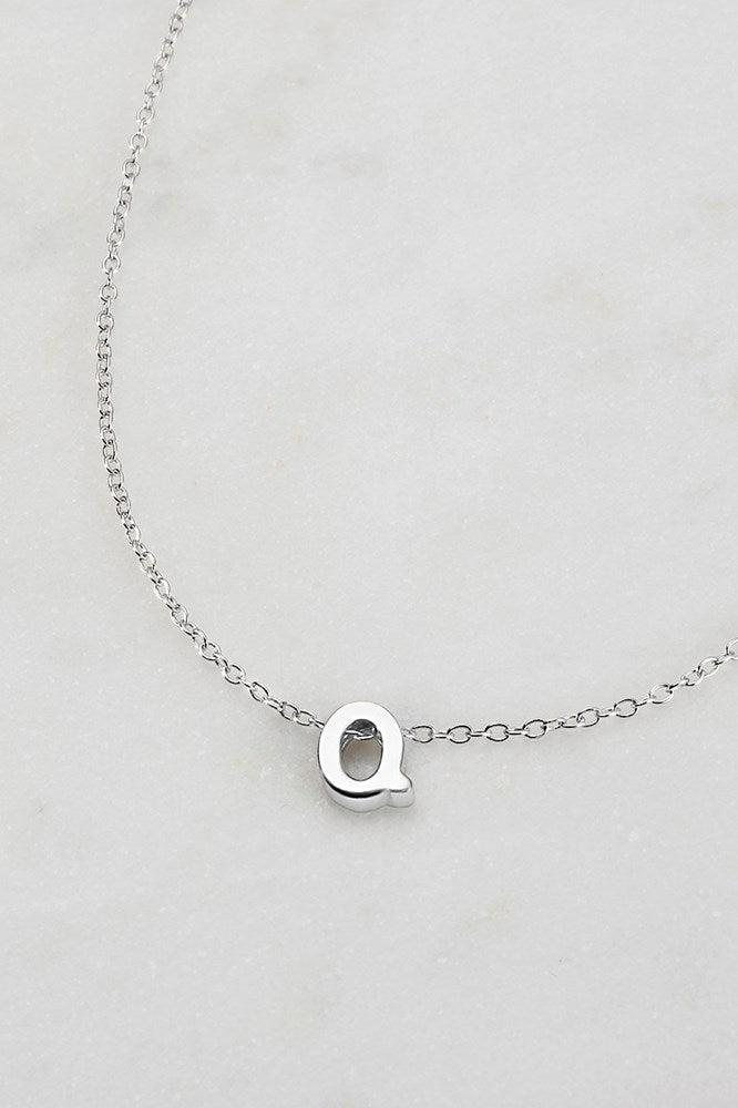 Letter Neckace Q by Zafino- Silver