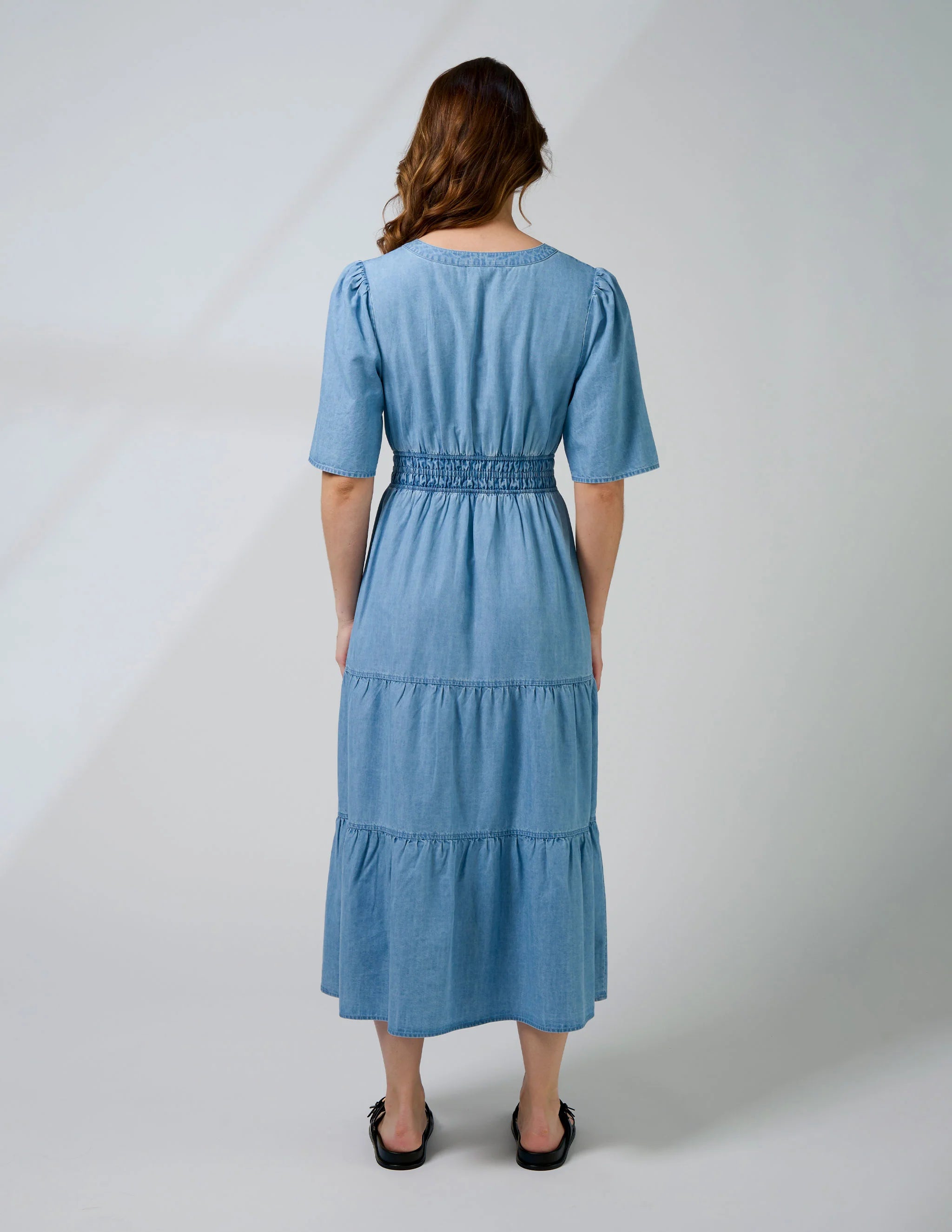 Vittoria Dress by Stella & Gemma - Light Wash