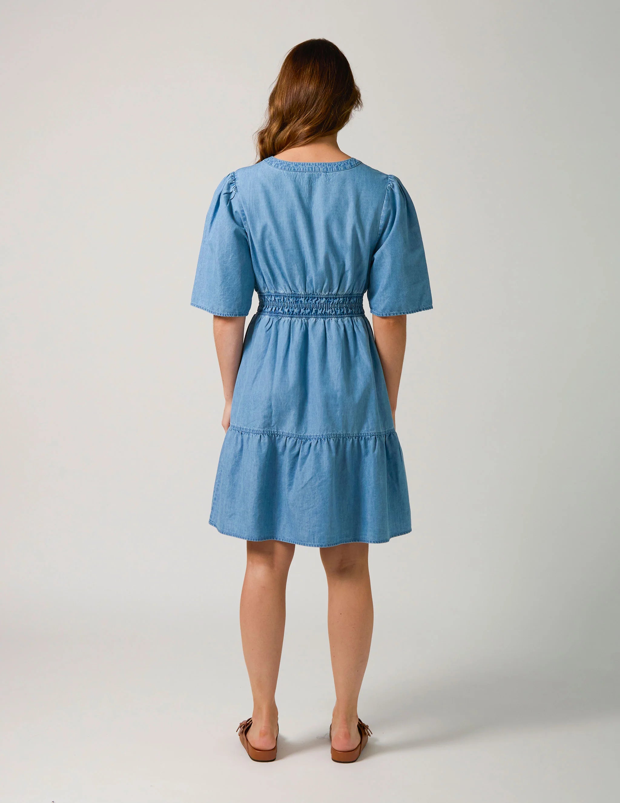 Vida Dress by Stella & Gemma - Light Wash