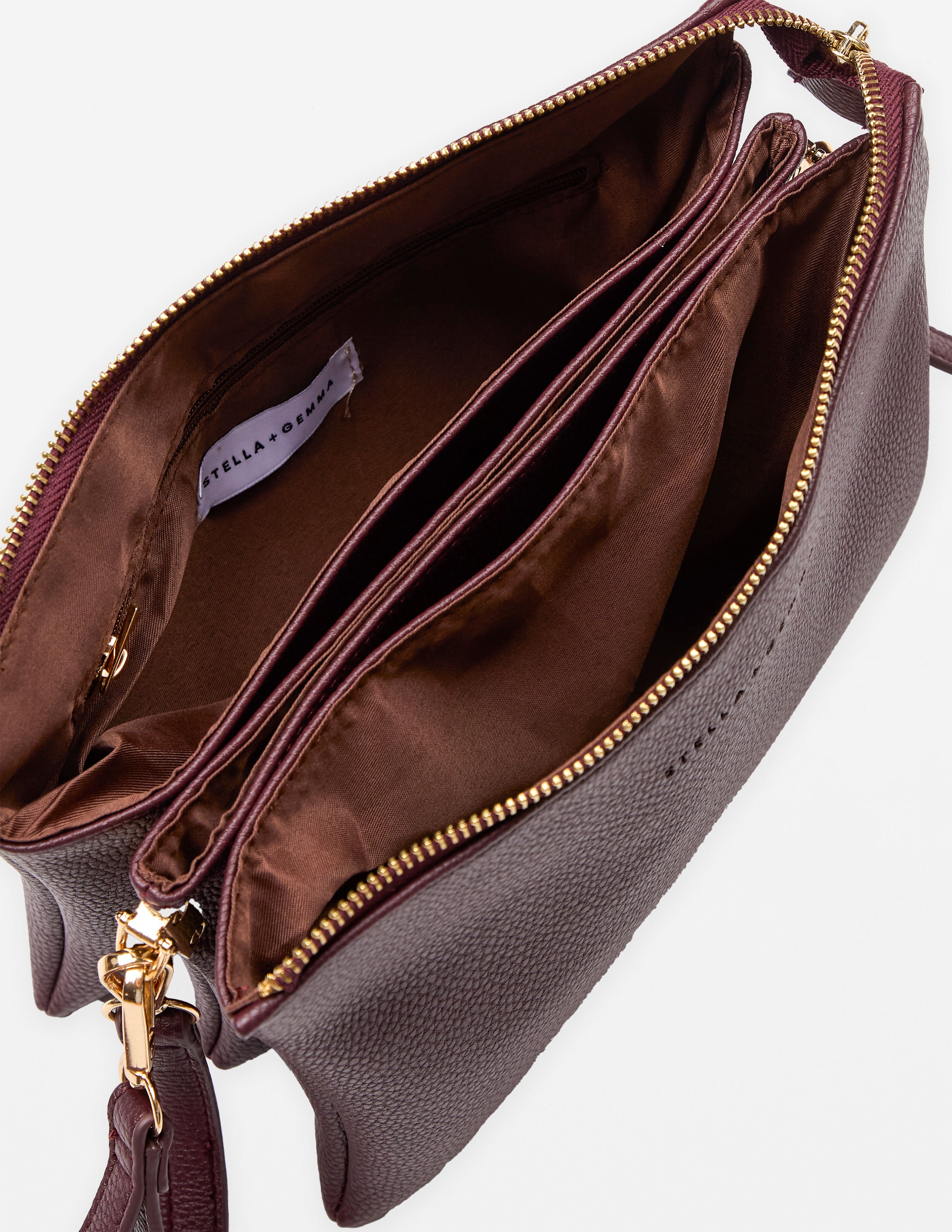 Frankie Multi Pouch Bag by Stella + Gemma - Cherry