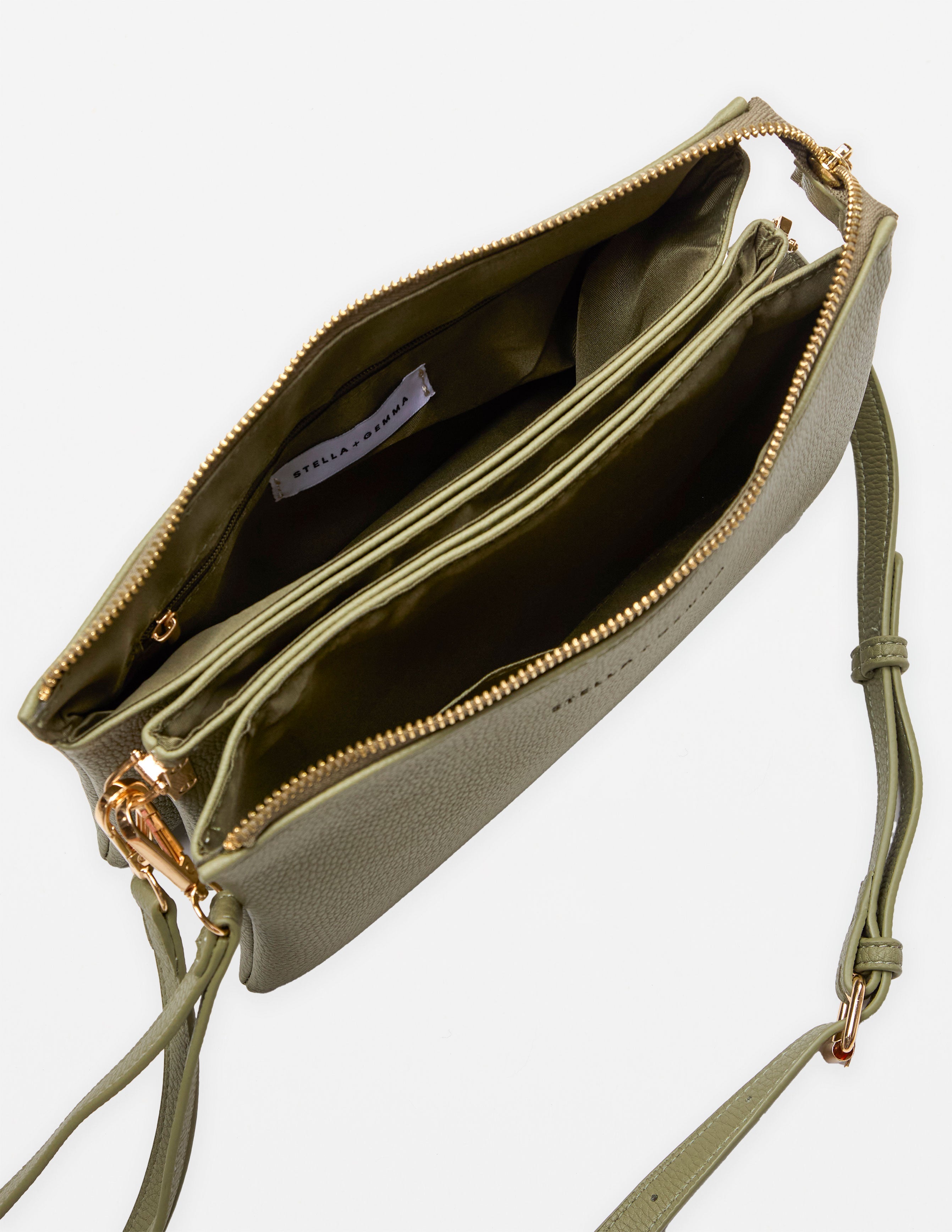 Frankie Multi Pouch Bag by Stella + Gemma - Sage