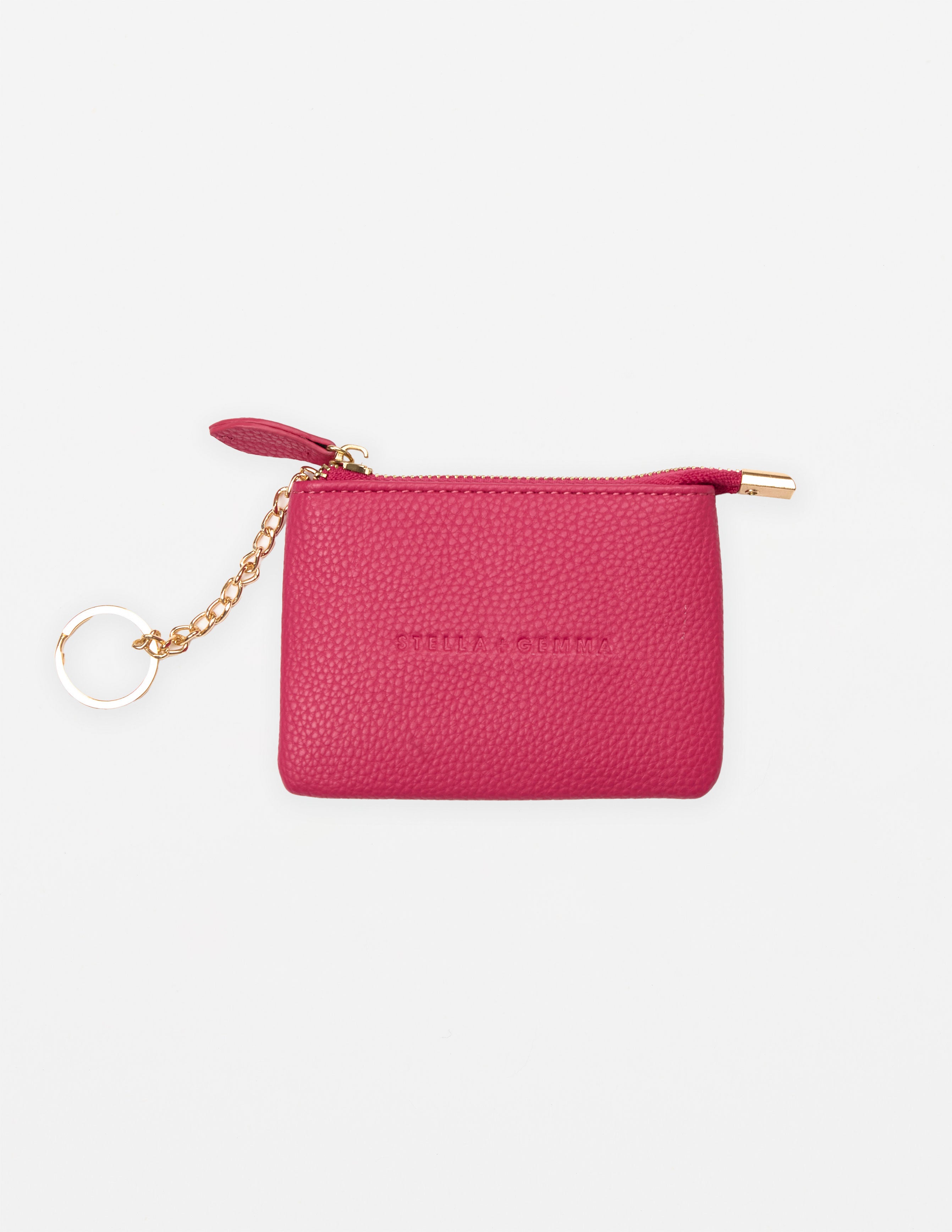 Logo Coin Purse by Stella + Gemma - Fucshia