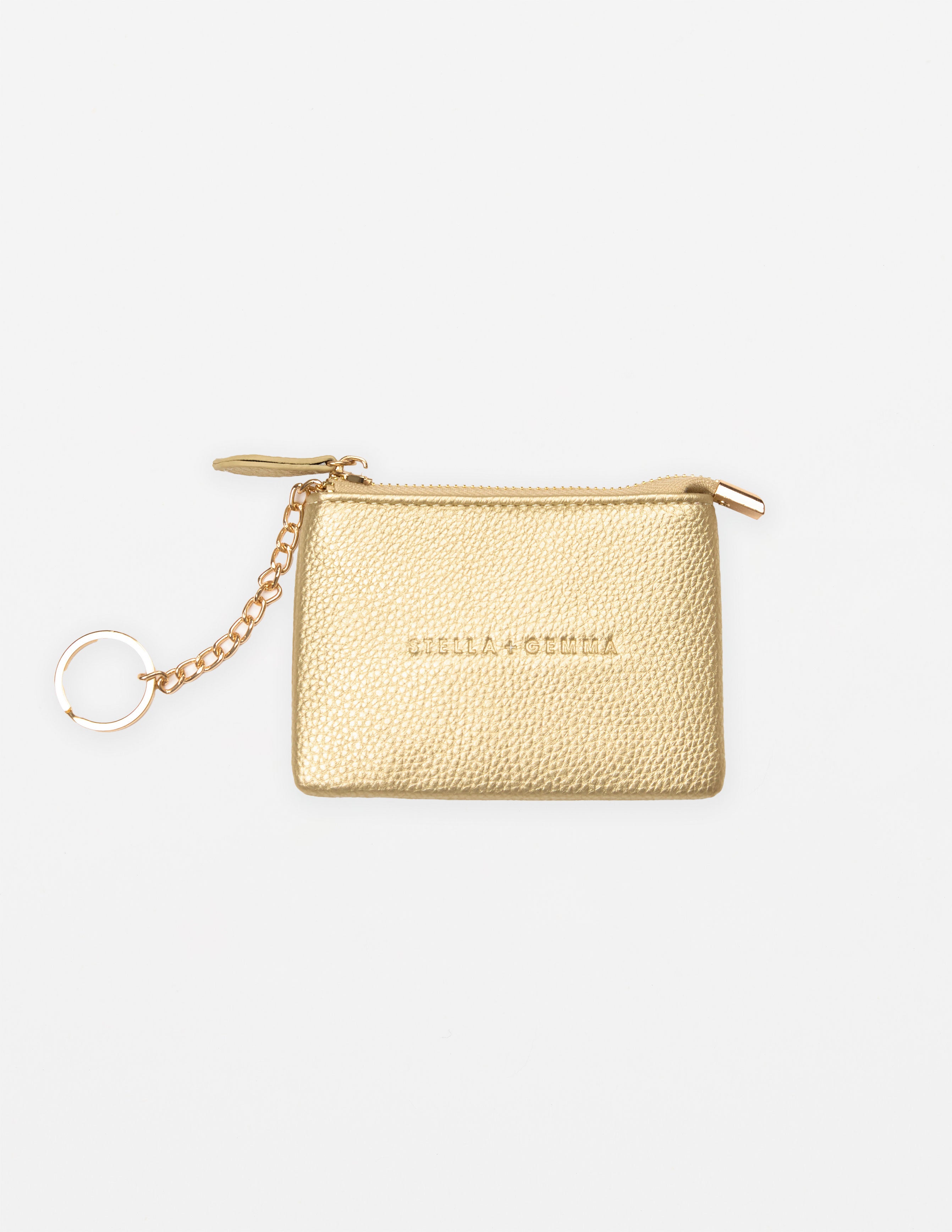Logo Coin Purse by Stella + Gemma - Gold