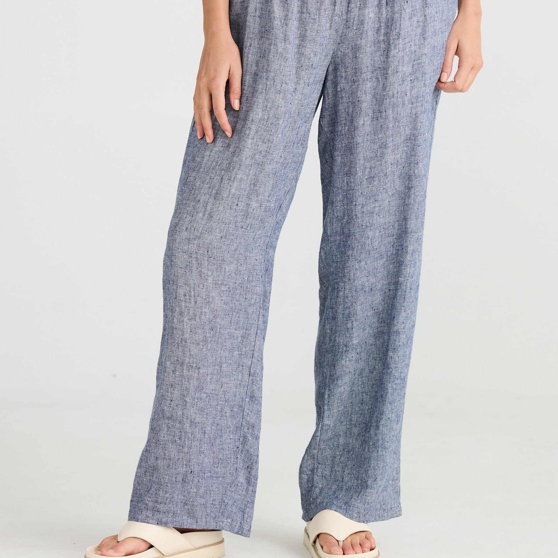Souk Pant by The Shanty - Navy Fleck