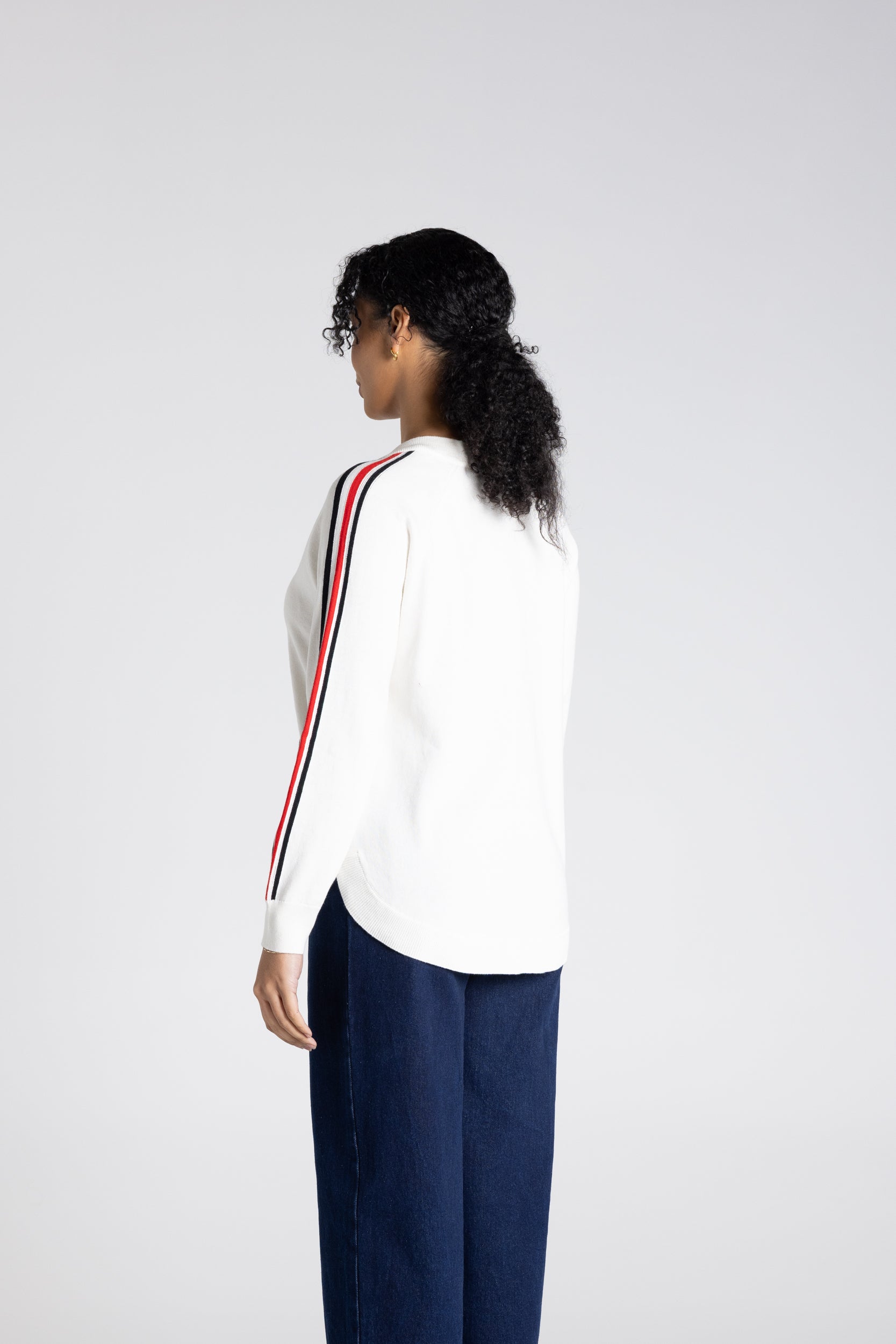Multi Stripe Knit by Two-Ts - Ivory Combo