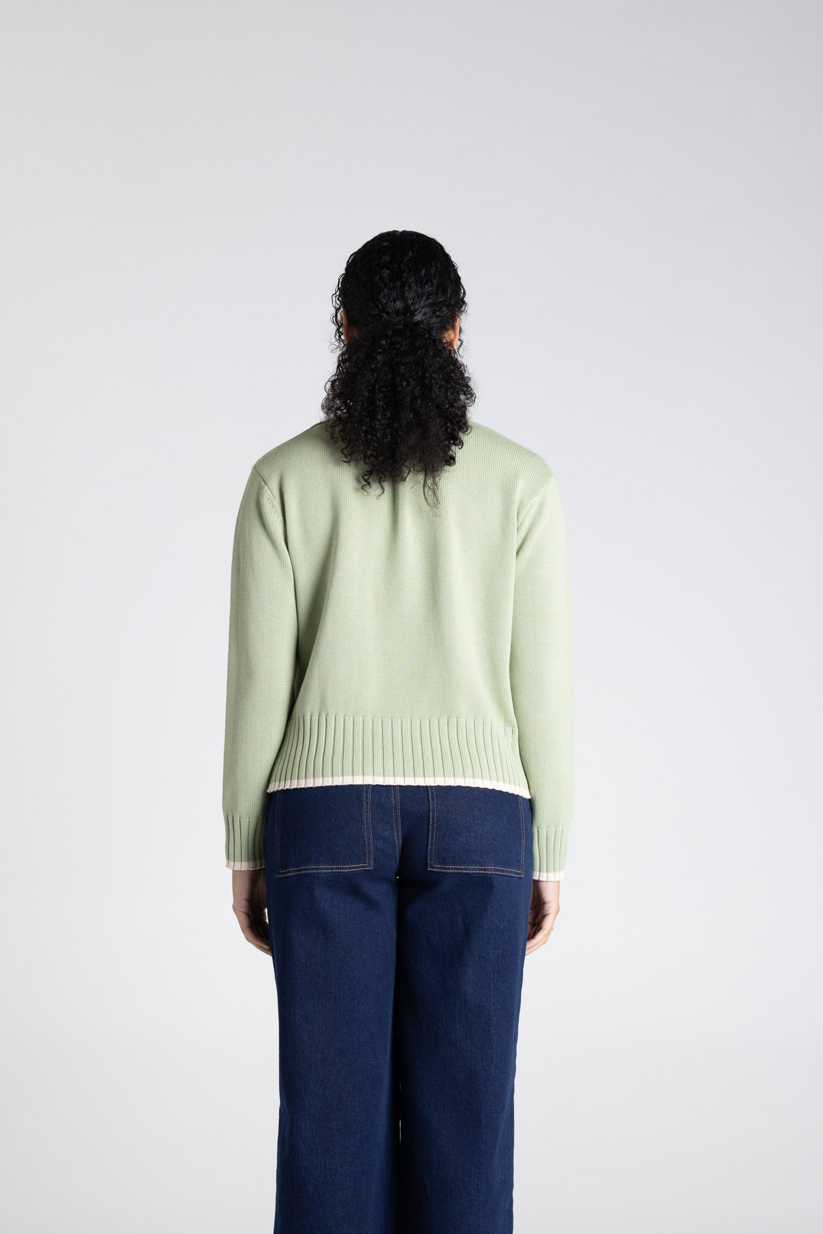 Cable Knit by Two-Ts - Pistachio w/Oat Tipping