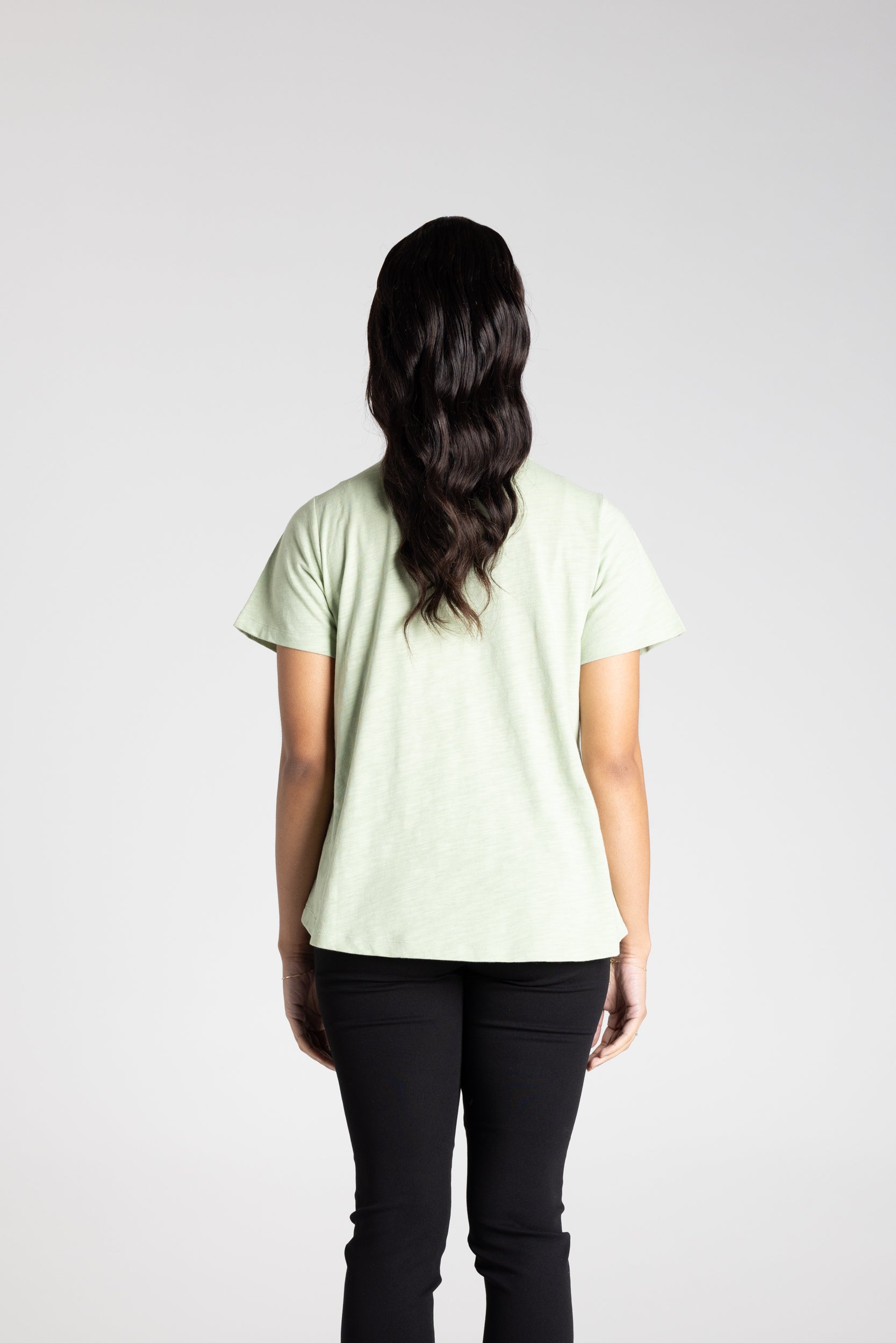 V-Neck T-Shirt by Two-Ts - Pistachio