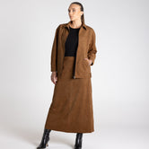 Faux suede skirt by Two T's