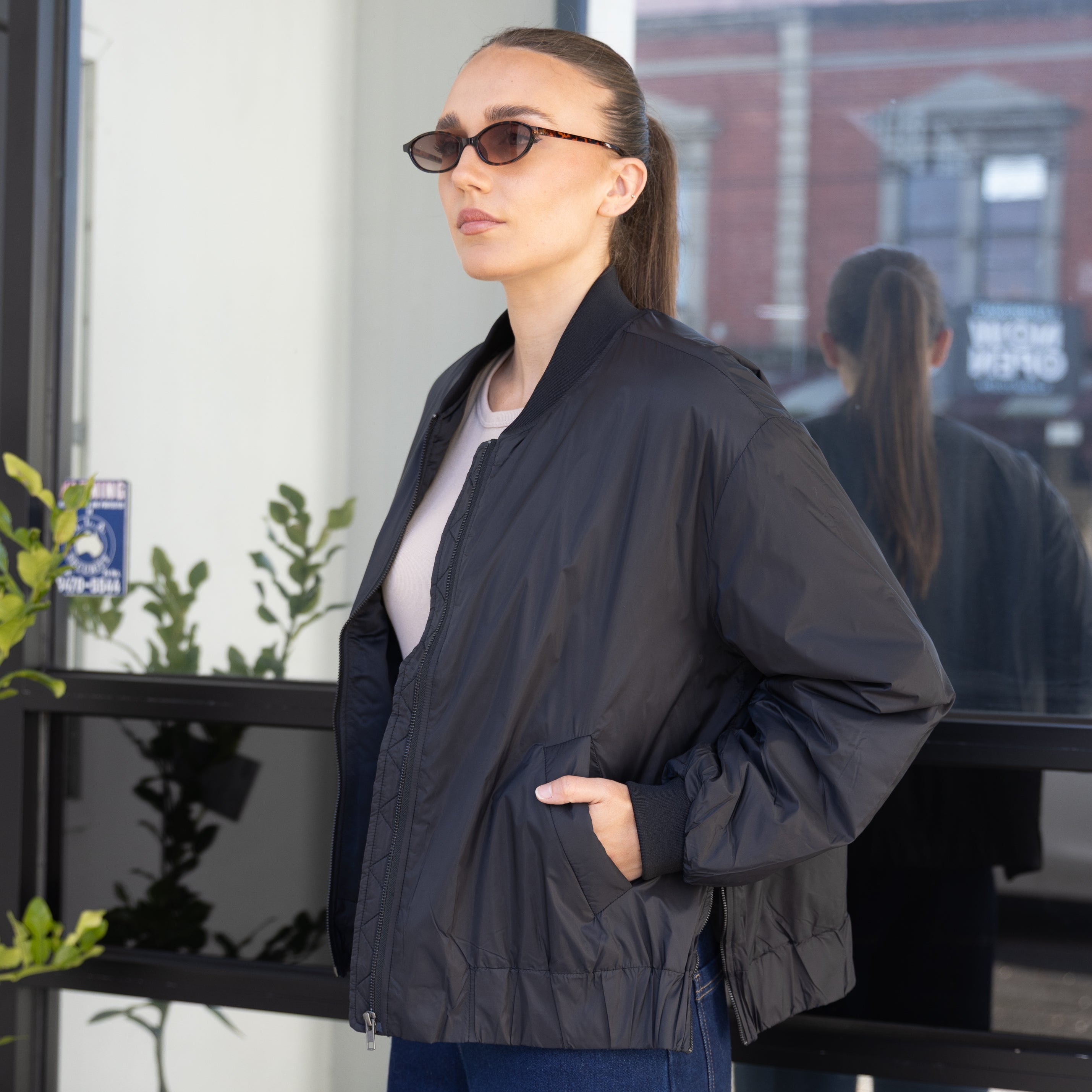 Puffer Bomber Jacket  w/zip sidesby Two-T's
