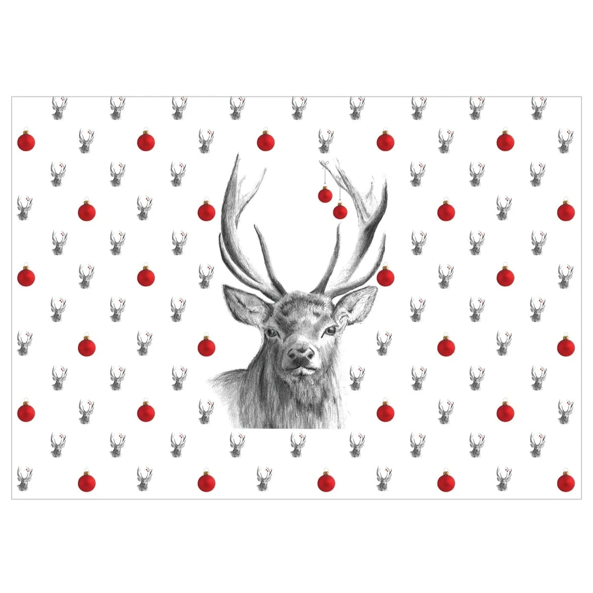 Christmas Placemats by Cathy Hamilton - Stag