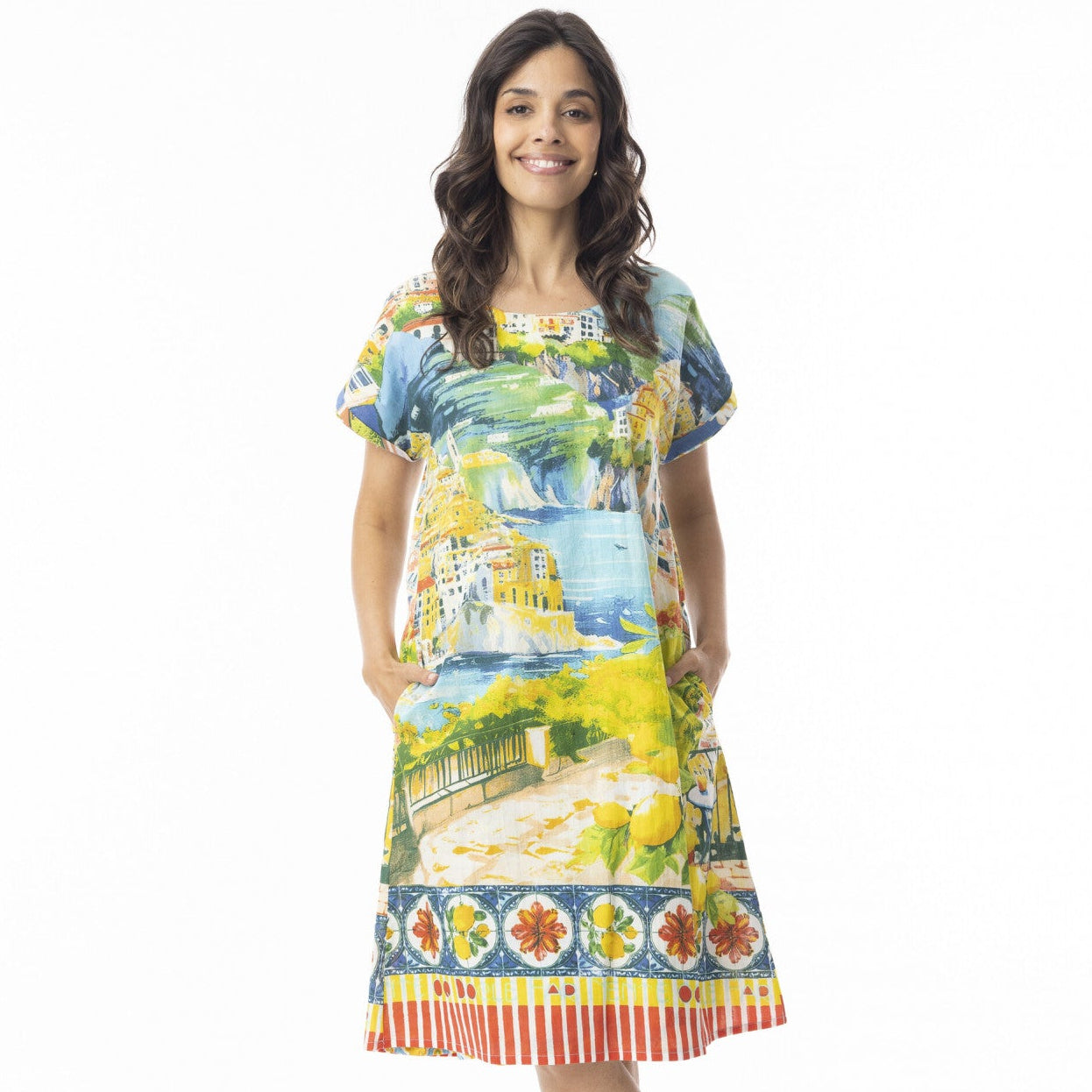 Amalfi Dress Reversible Short Sleeve by Orientique