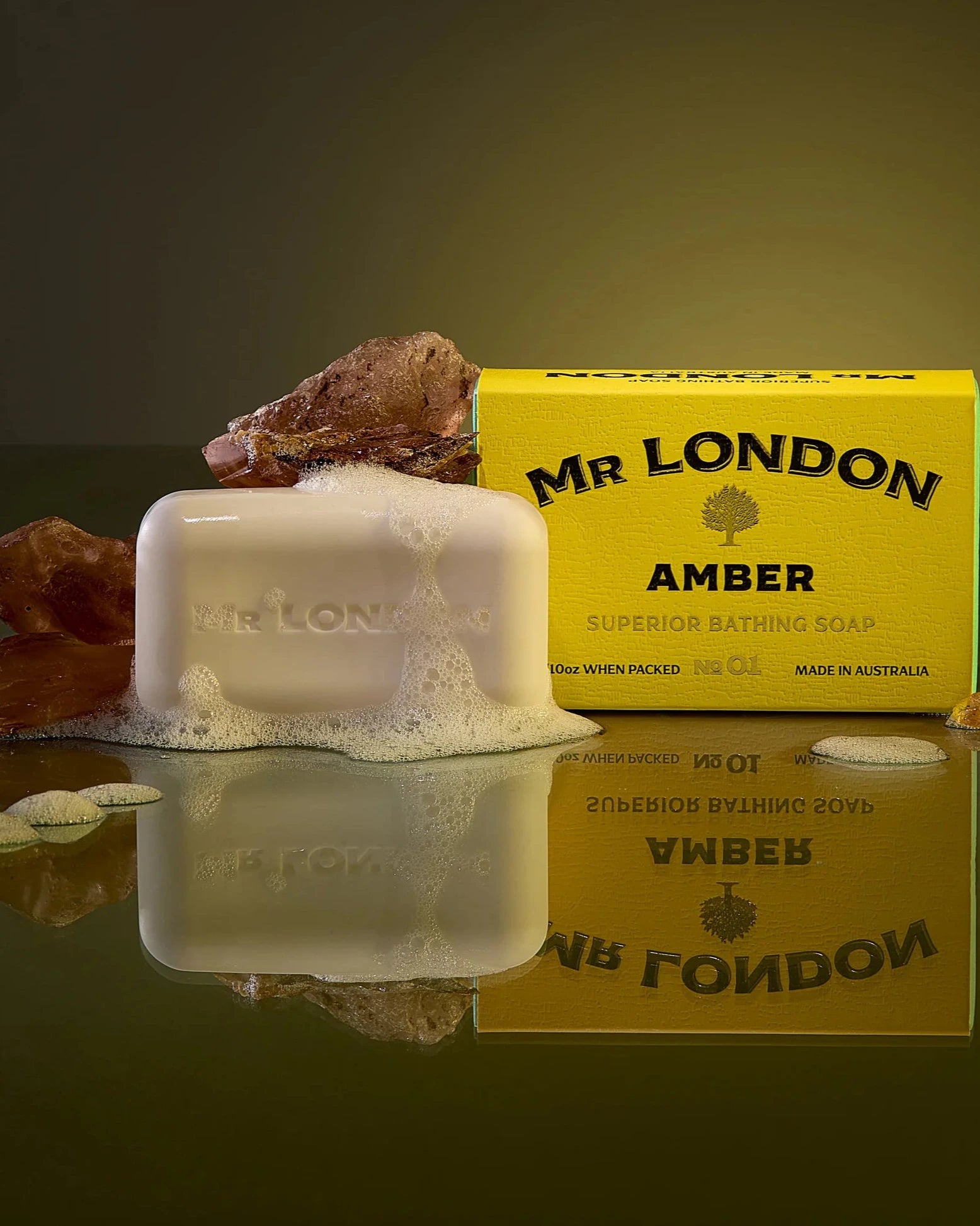 Mr London Soap by Wavertree & London - Amber 260g