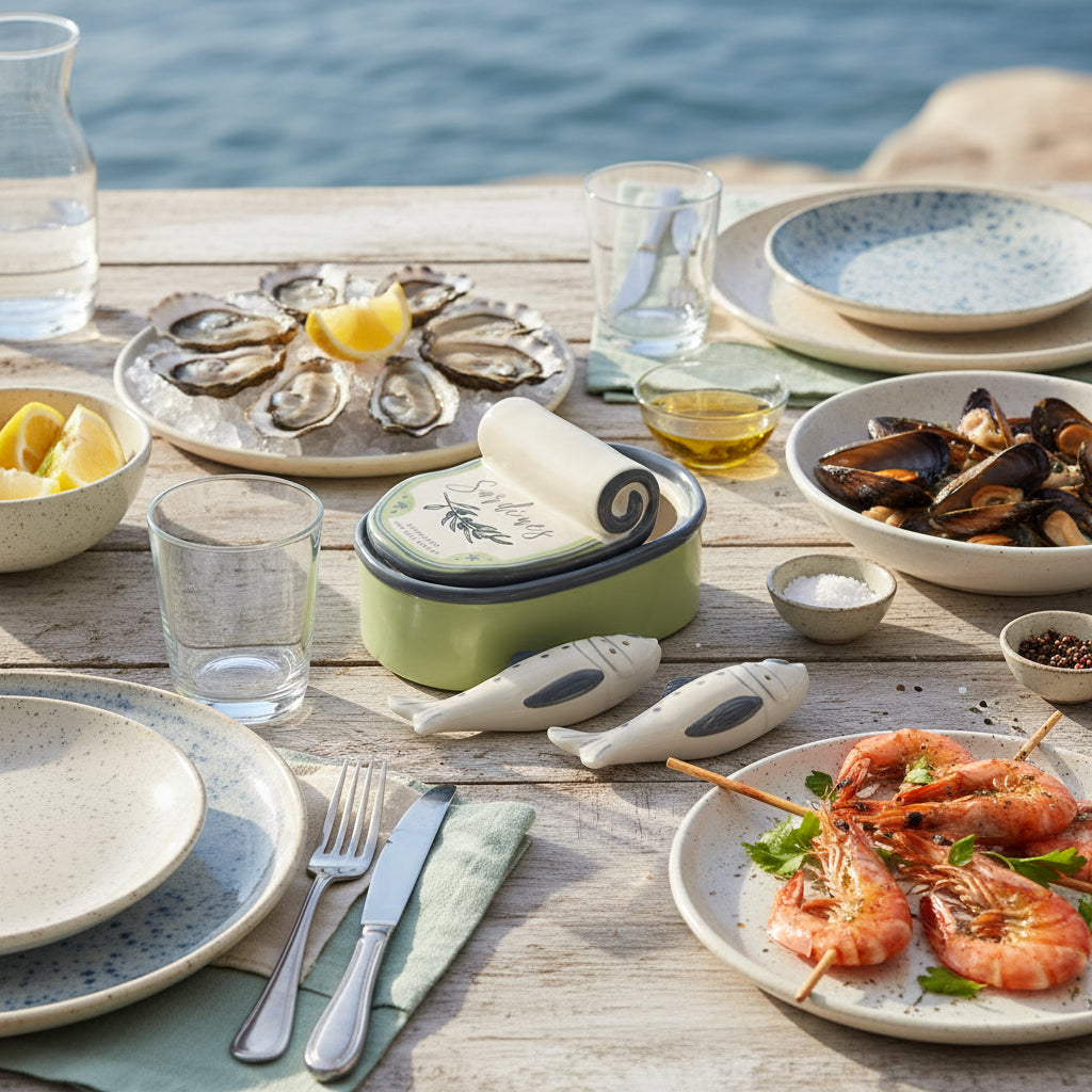 Sardina 3pc Ceramic S&P set by Coast to Coast