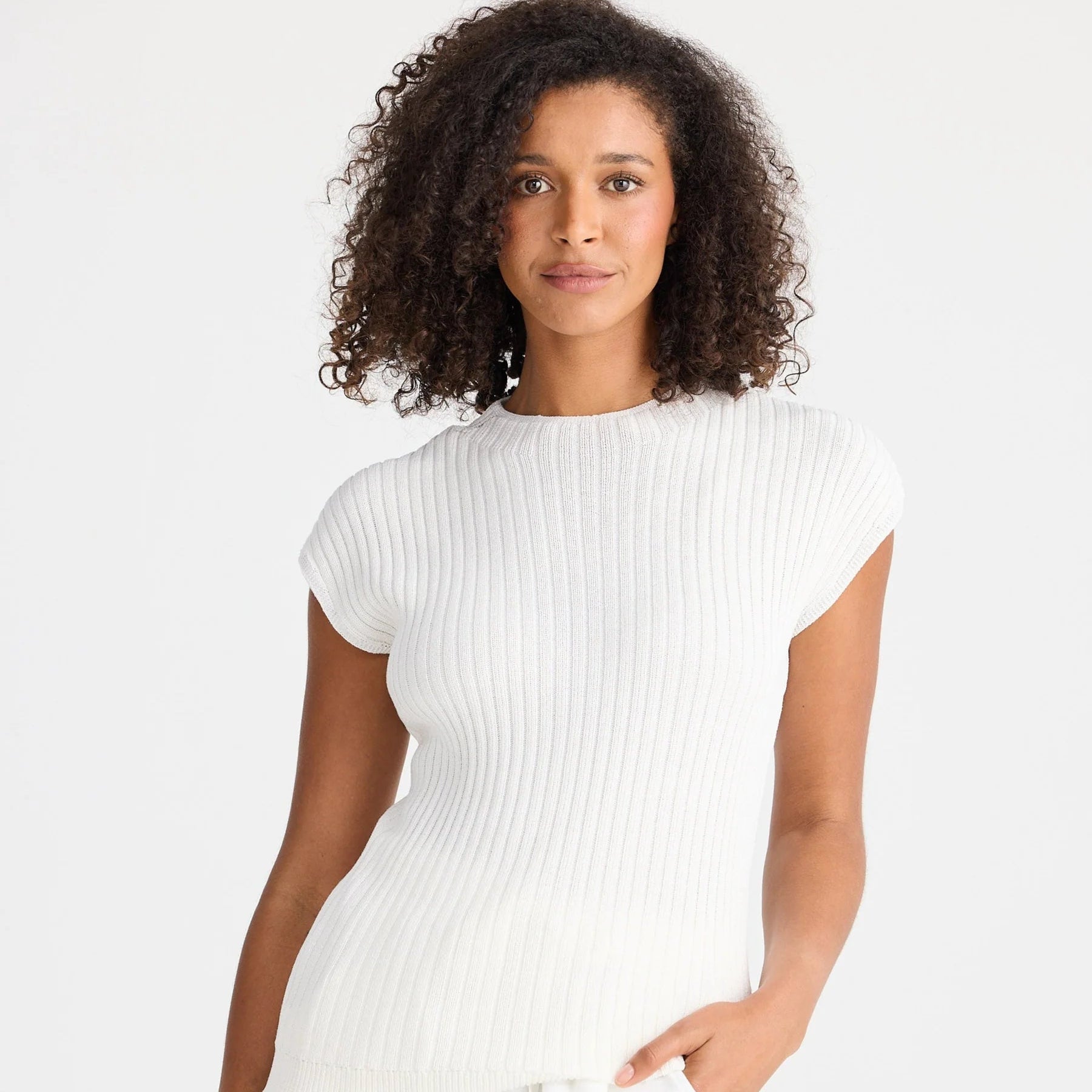 Asha Knit Top by The Shanty - Natural