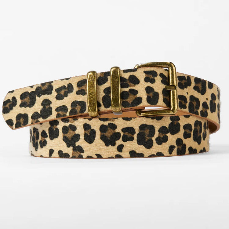 Belt - Leopard print with antique buckle by Stella + Gemma