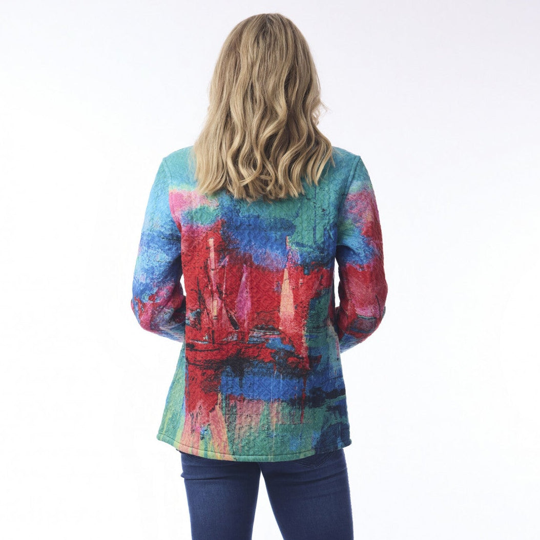 Printed Jacket Zip by Orientique