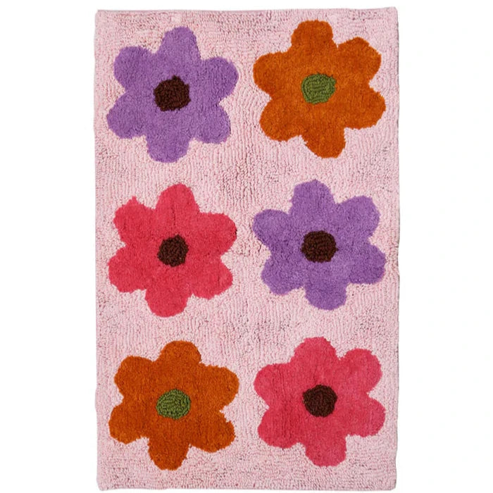 Candy Flowerbed Bath Mat by Mosey Me
