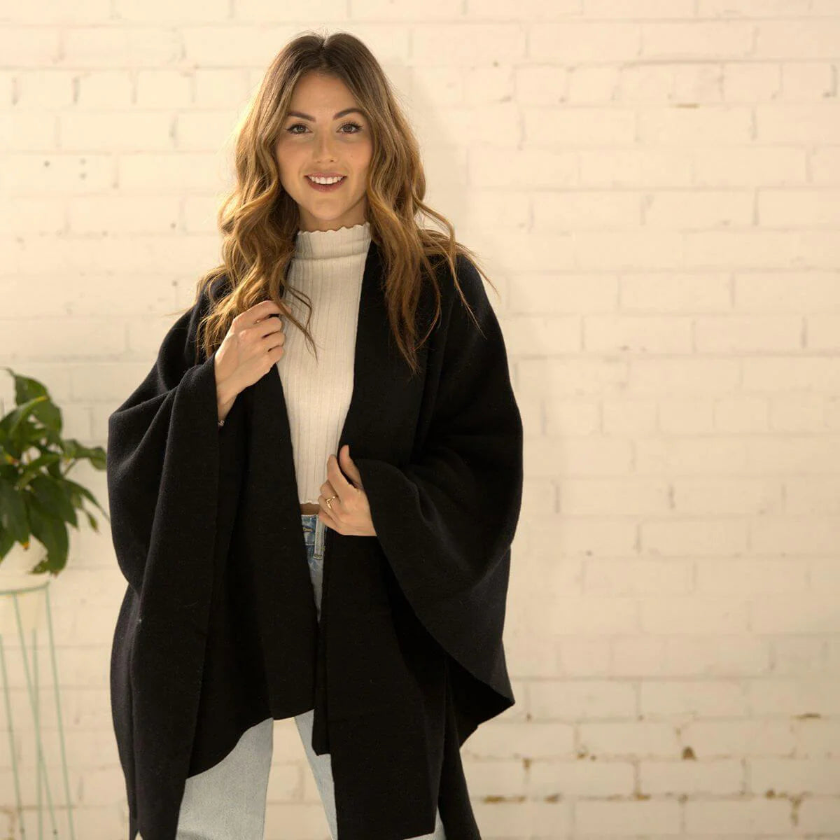 Julie Wool Cape (Available in 2 colours) by The Scarf Company
