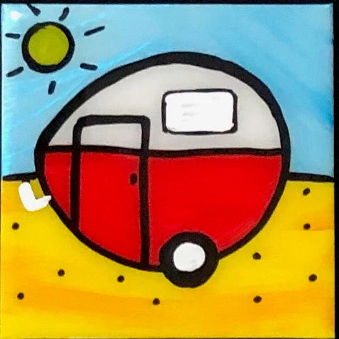 Portarlington Tile by Heatherware - Caravan