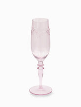 Jolie Fleur Crystal Champagne Flutes Pink by Zjoosh
