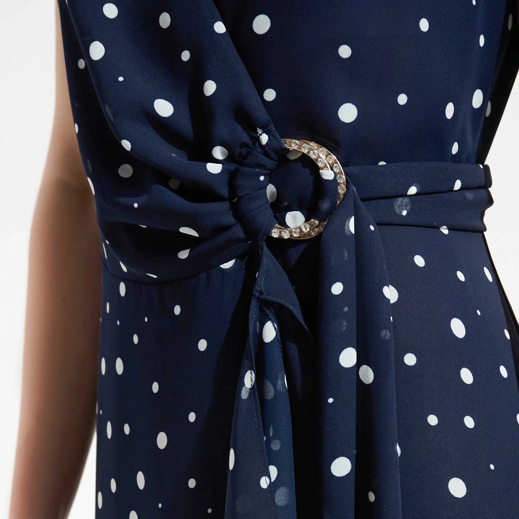 Signature | Chiffon Print Wrap Dress With Ruffle Detail