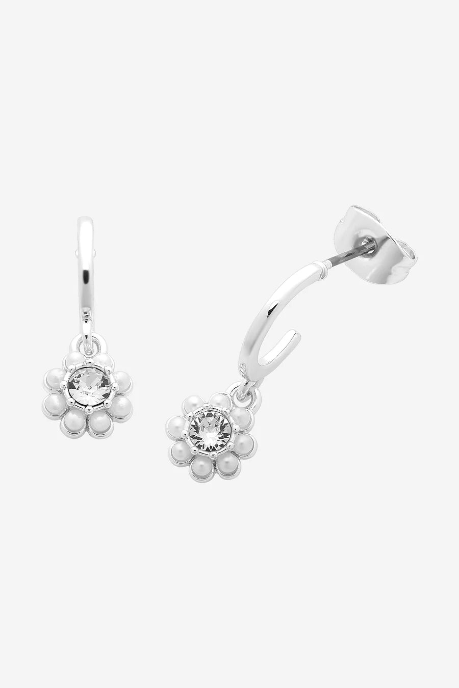 Earring - Cloud - Silver Huggie by Liberte