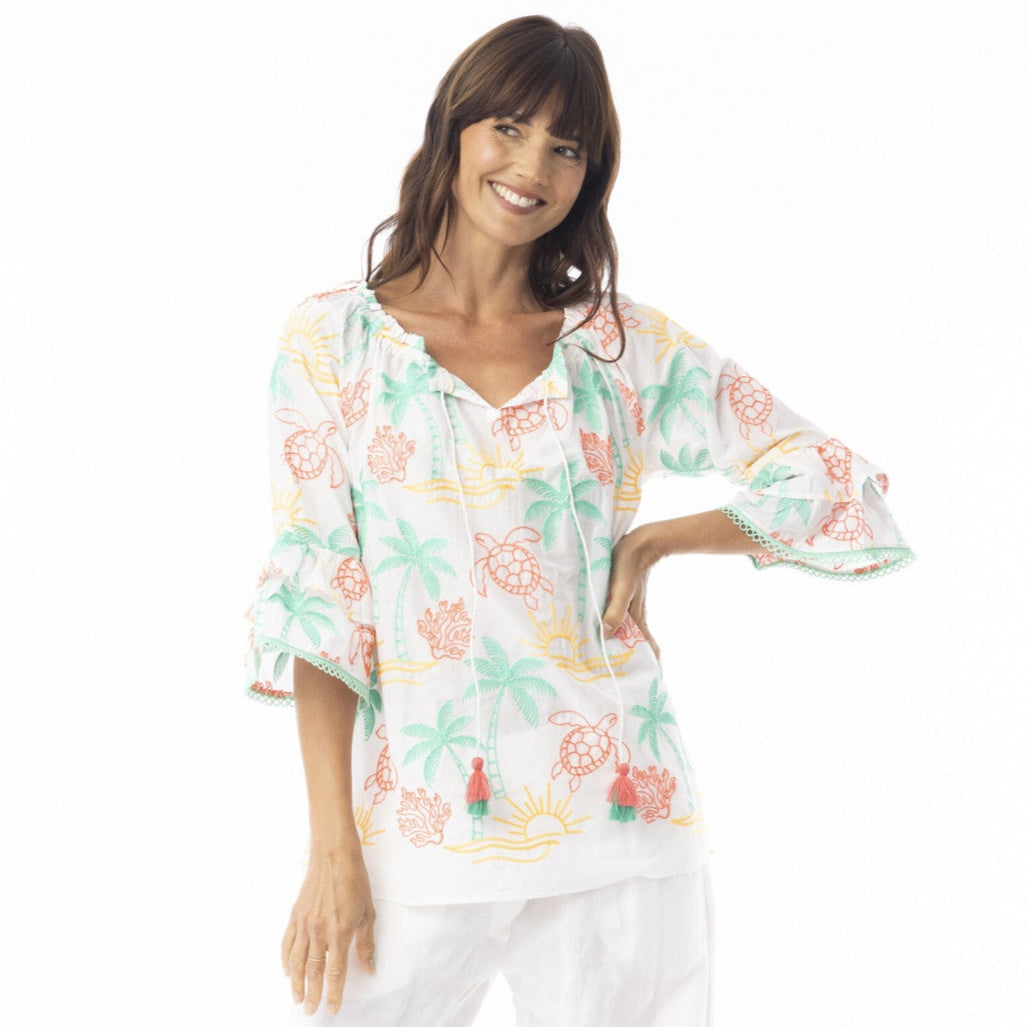 Coral Top by Orientique