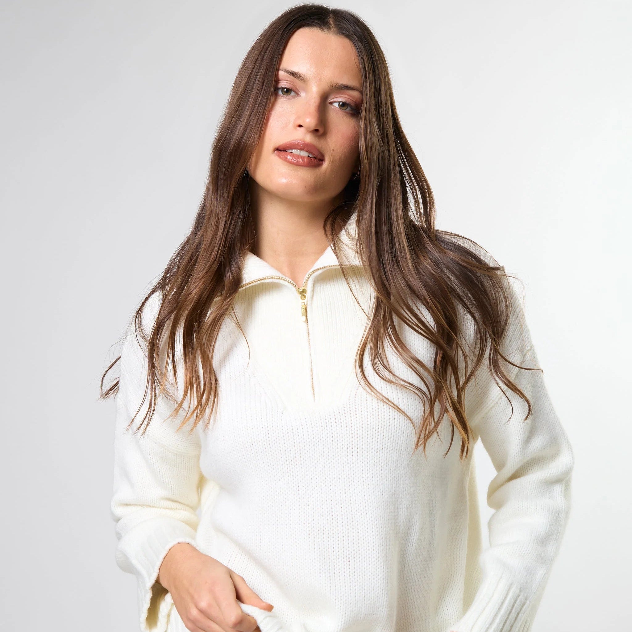 Cory zip knit by Stella + Gemma
