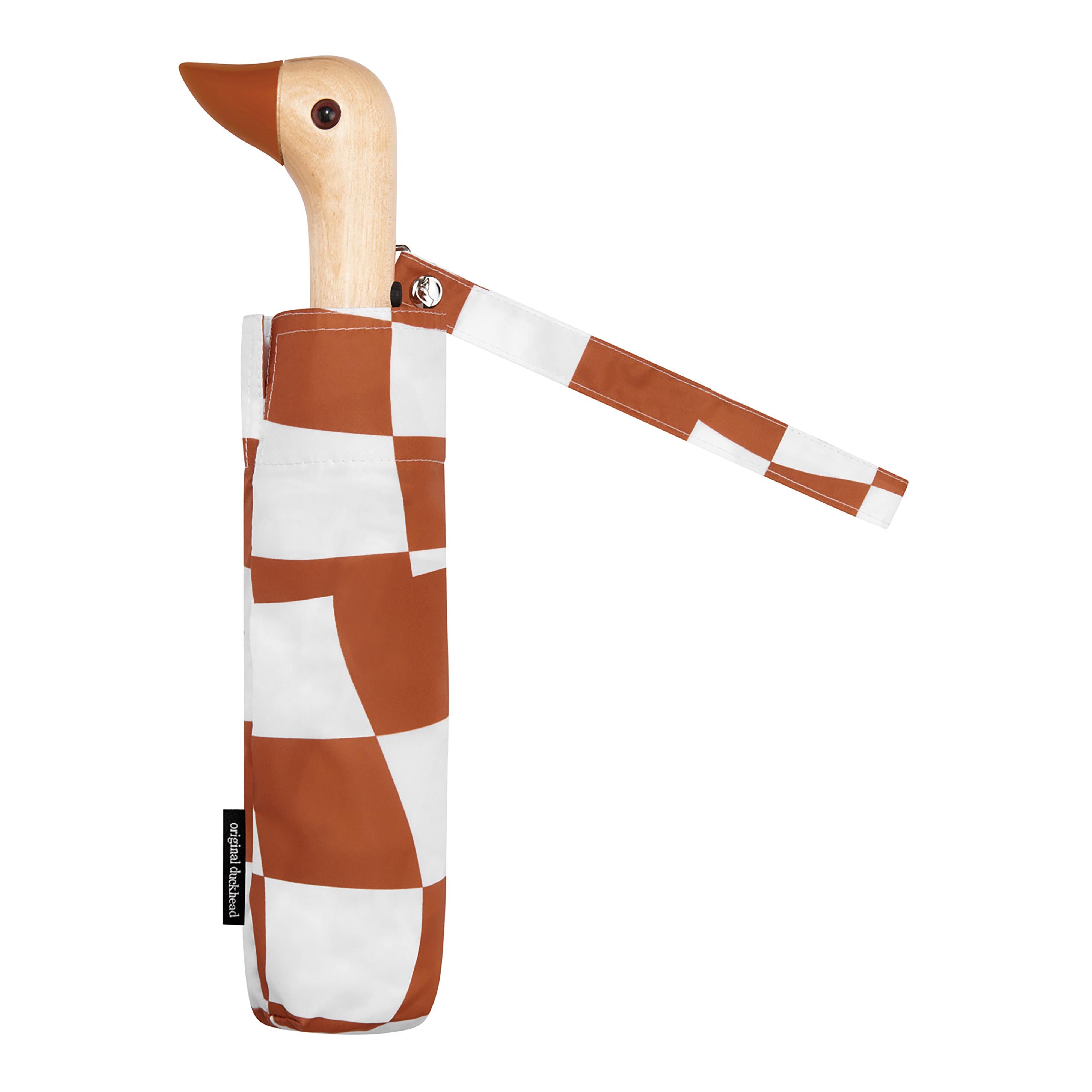 Duck Umbrella Compact (Peanut Butter Checks) by Original Duckhead