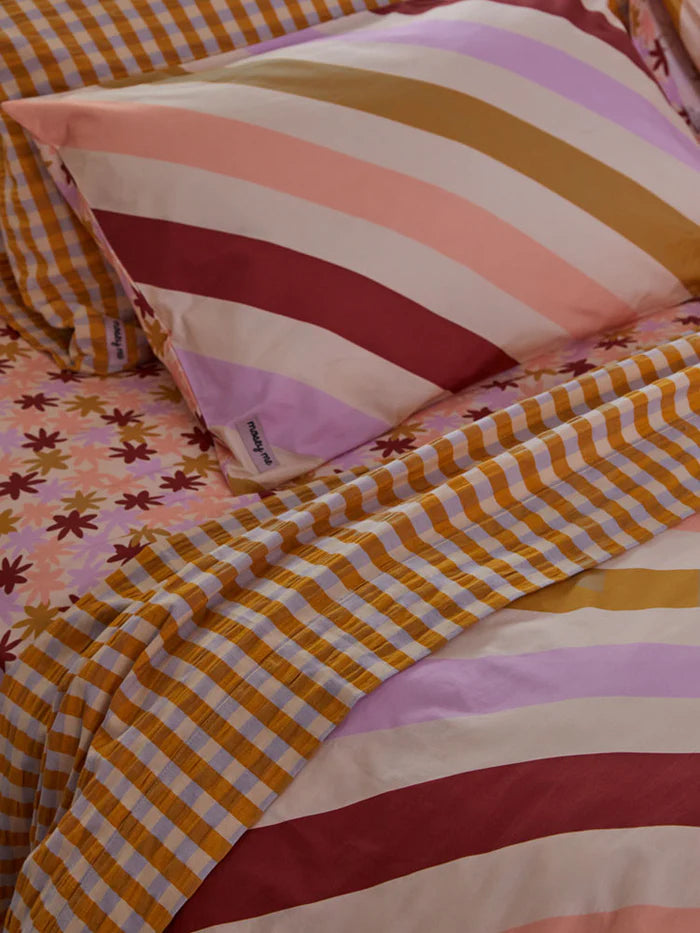 Crimson Maypole Standard Pillowcase set by Mosey Me
