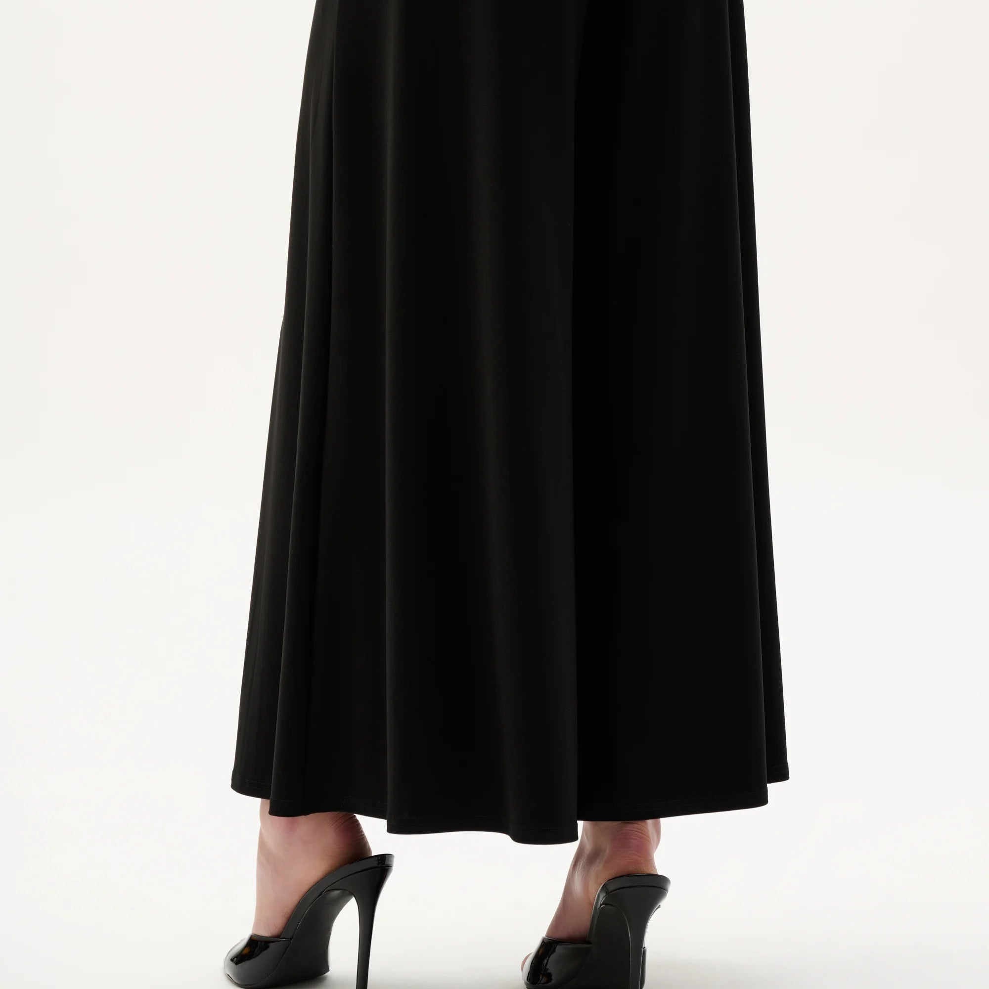 Silky Knit Culotte Pull-On Pants With Buckle Detail by Joseph ribkoff