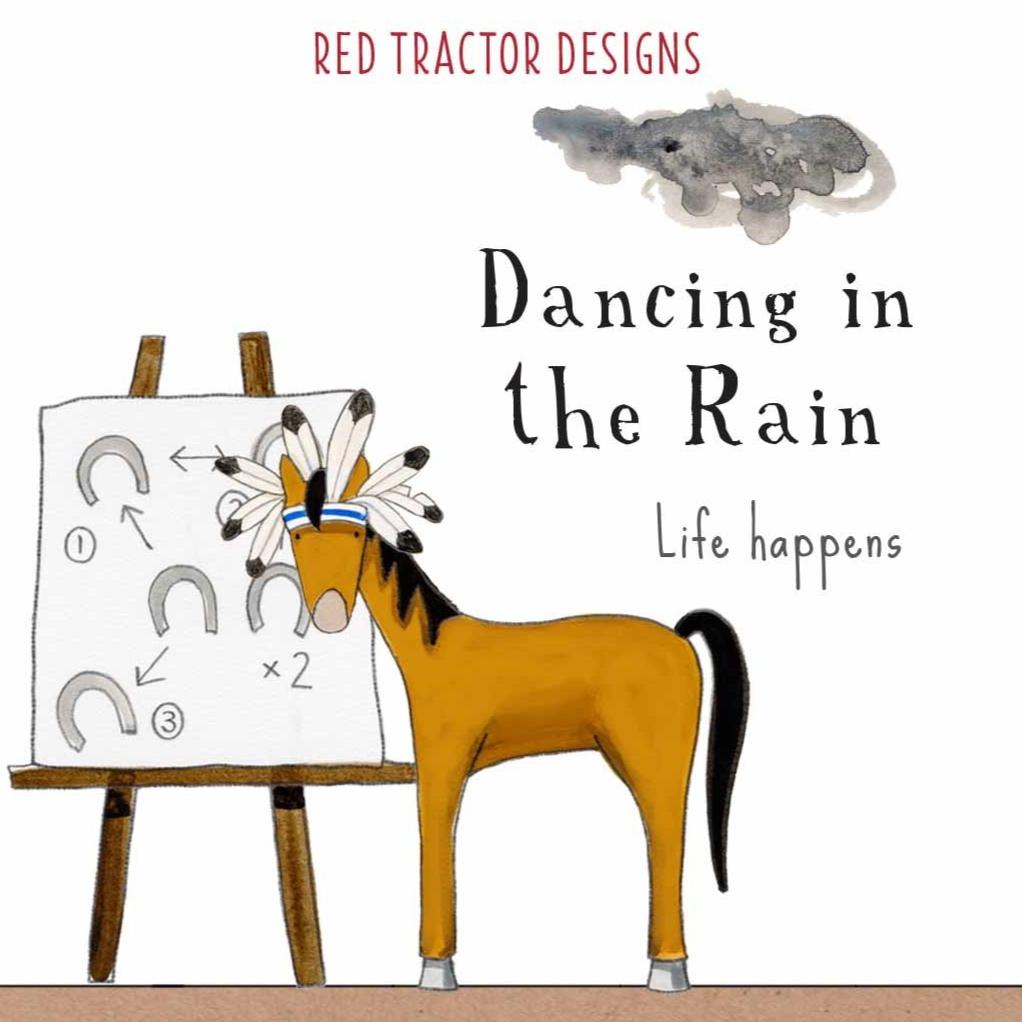 Dancing in the Rain soft cover quote book by Red Tractor Designs