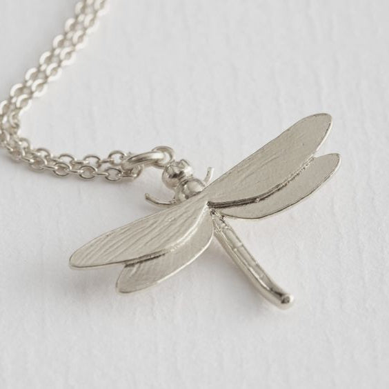 Dragonfly Necklace by Alex Monroe - Silver