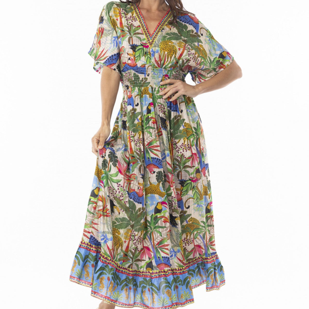 Dani Dress Shirred Waist by Orientique