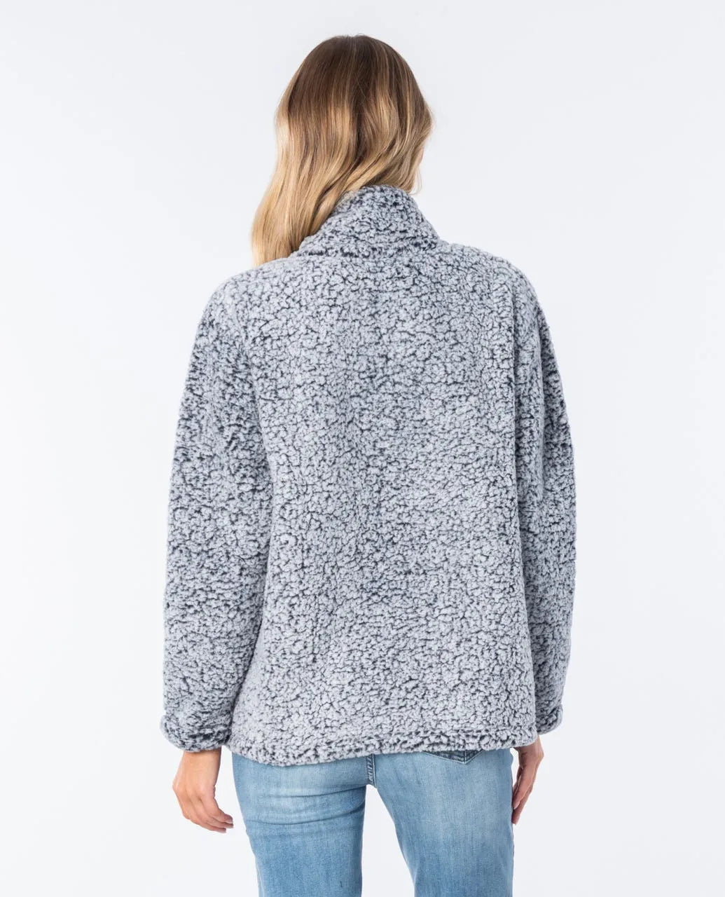 Dark N Stormy 1/4 Zip Crew by Rip Curl - Off White